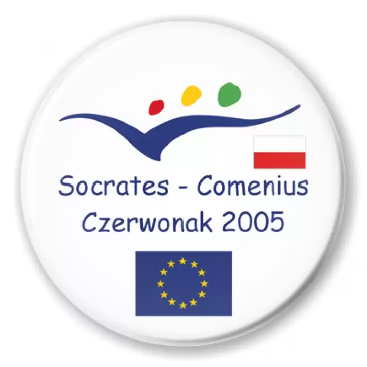 przypinka Socrates - Comenius