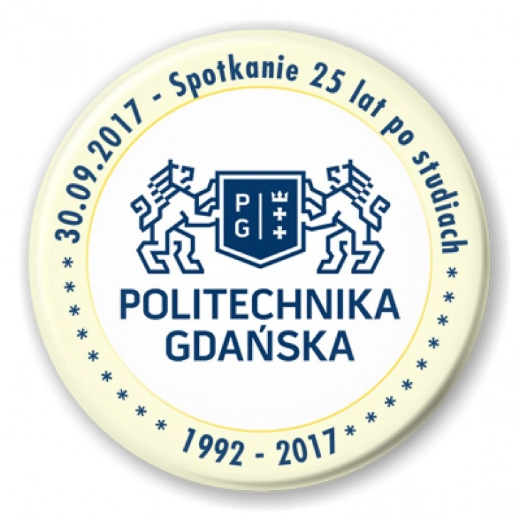 przypinka Spotkanie 25 lat po studiach