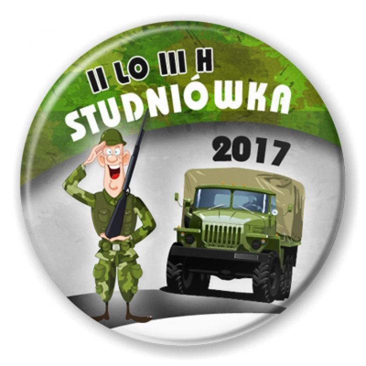 przypinka Studniówka - II LO III H
