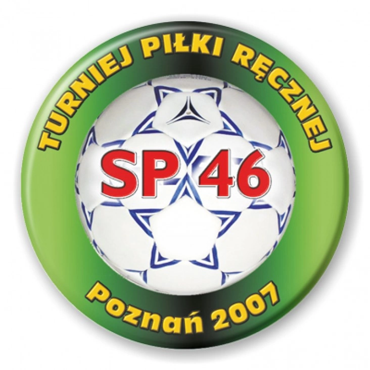 przypinka Turniej Piłki Ręcznej w SP 46