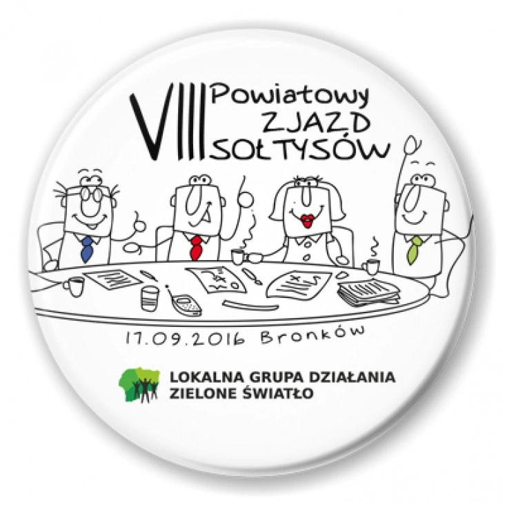 przypinka VIII Powiatowy Zjazd Sołtysów