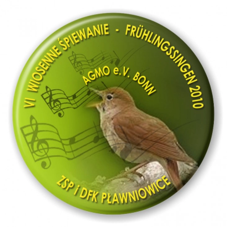 przypinka Wiosenne śpiewanie