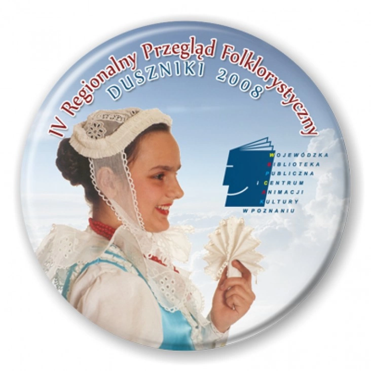 przypinka Wojewódzki Przegląd Folklorystyczny - Duszniki 2008