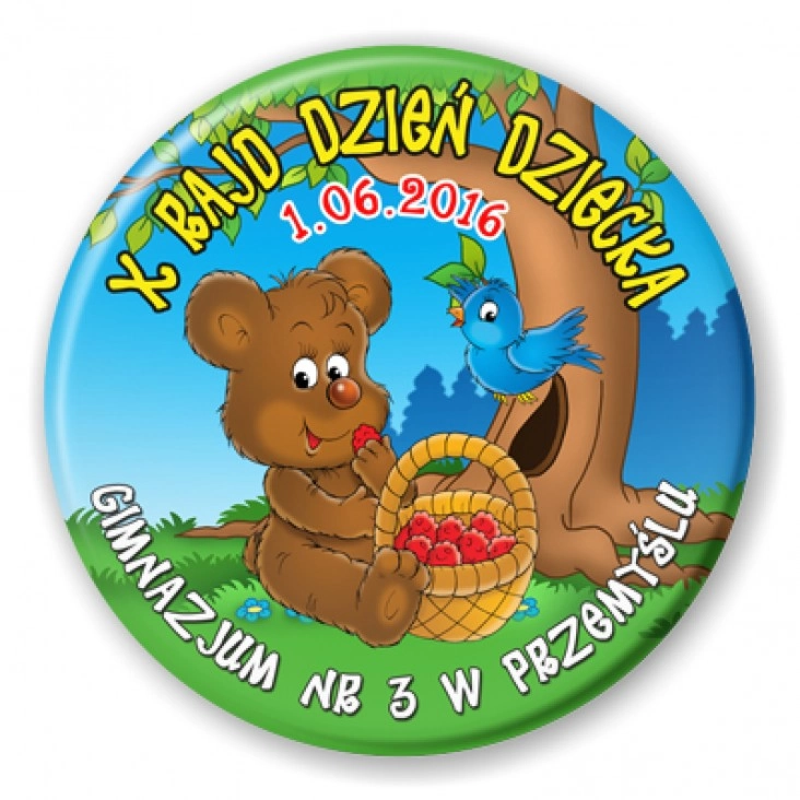 przypinka X Rajd Dzień Dziecka
