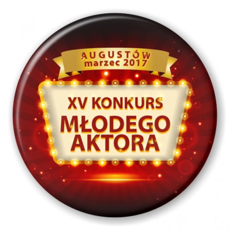 przypinka XV Młodego Aktora