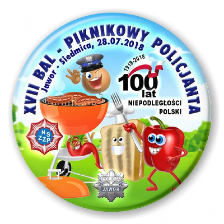 przypinka XVII Bal Piknikowy Policjanta