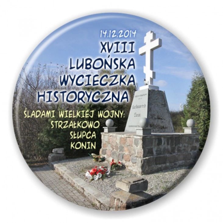 przypinka XVIII Lubońska Wycieczka Historyczna