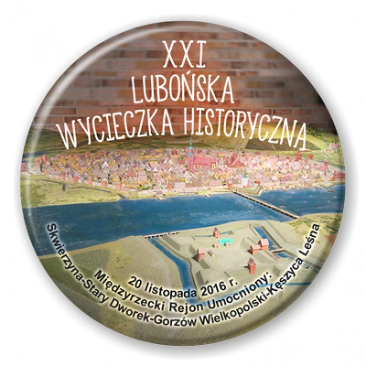 przypinka XXI Lubońska Wycieczka Historyczna