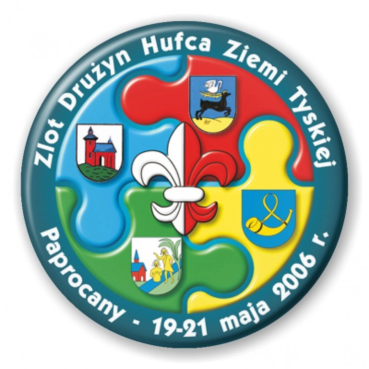 przypinka Zlot Drużyn Hufca Ziemi Tyskiej 2006