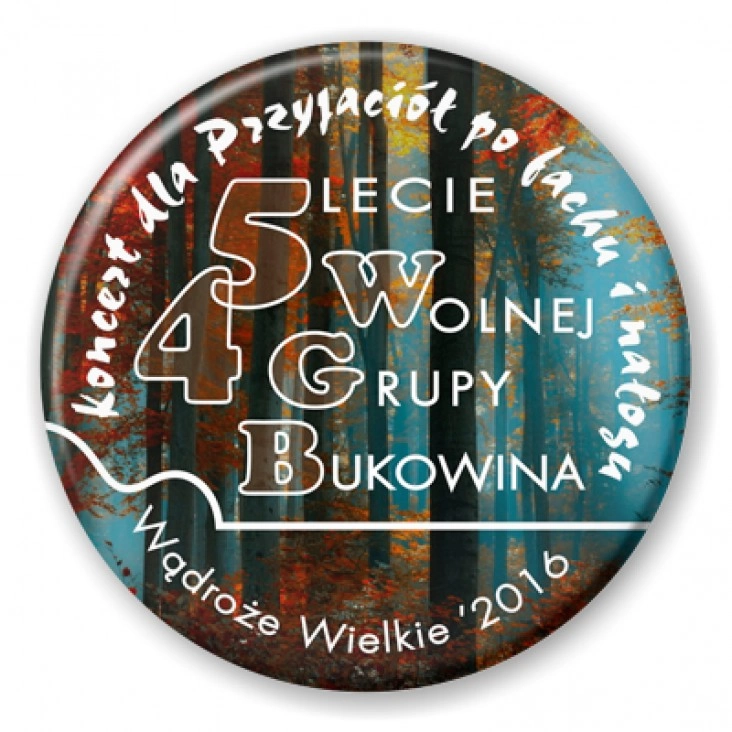 przypinka 45 lat WGB