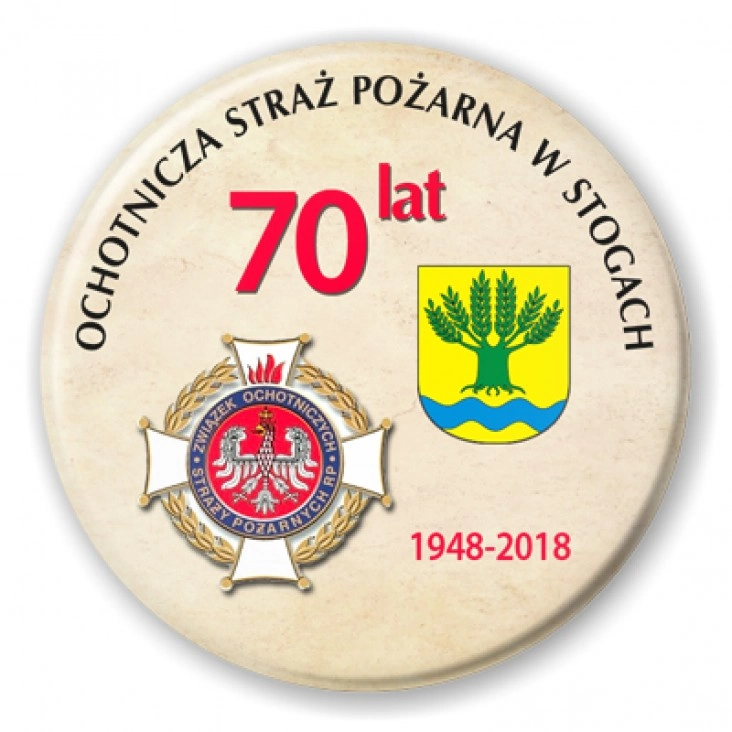 przypinka 70-lecie OSP