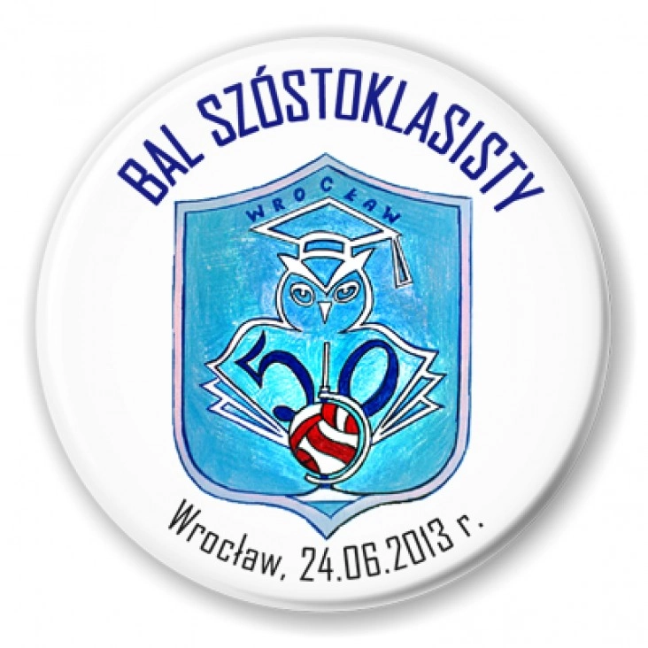 przypinka Bal Szóstoklasisty