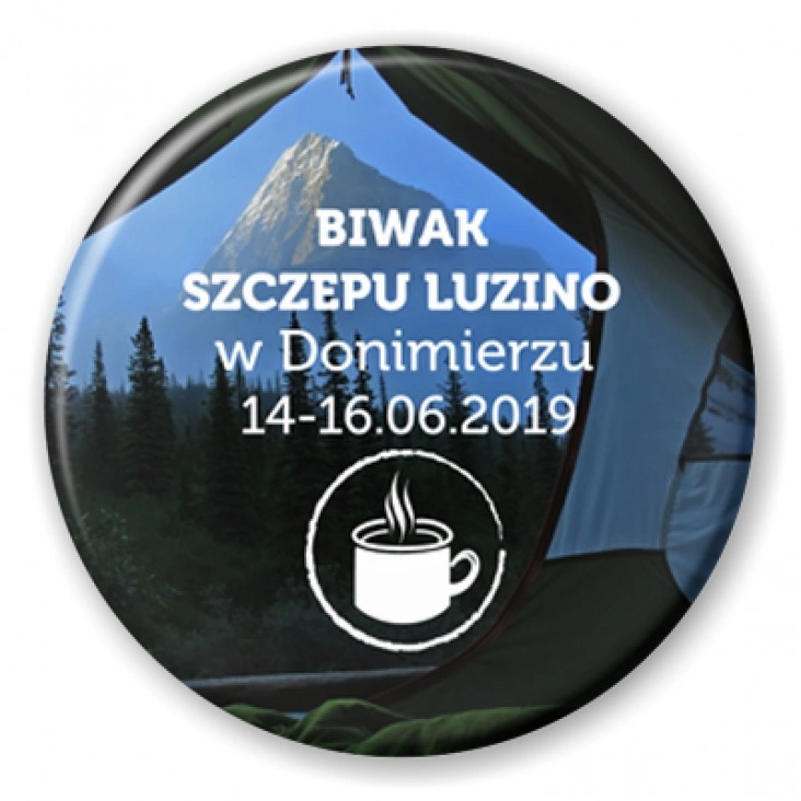 przypinka Biwak Szczepu Luzino