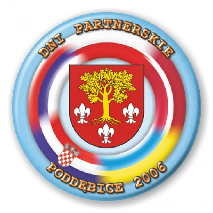 przypinka Dni partnerskie - Poddębice 2006