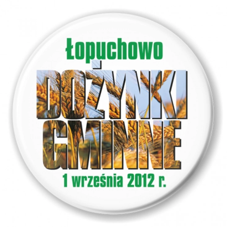 przypinka Dożynki 2012 Łopuchowo