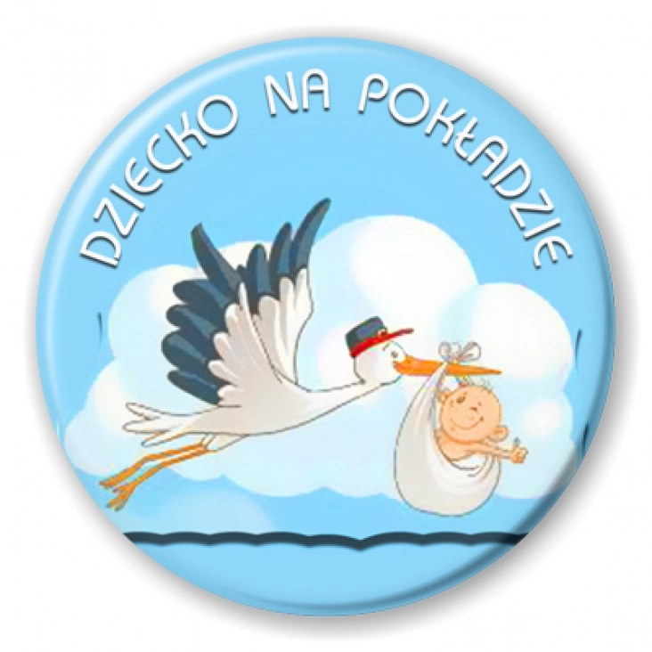 przypinka Dziecko na pokładzie