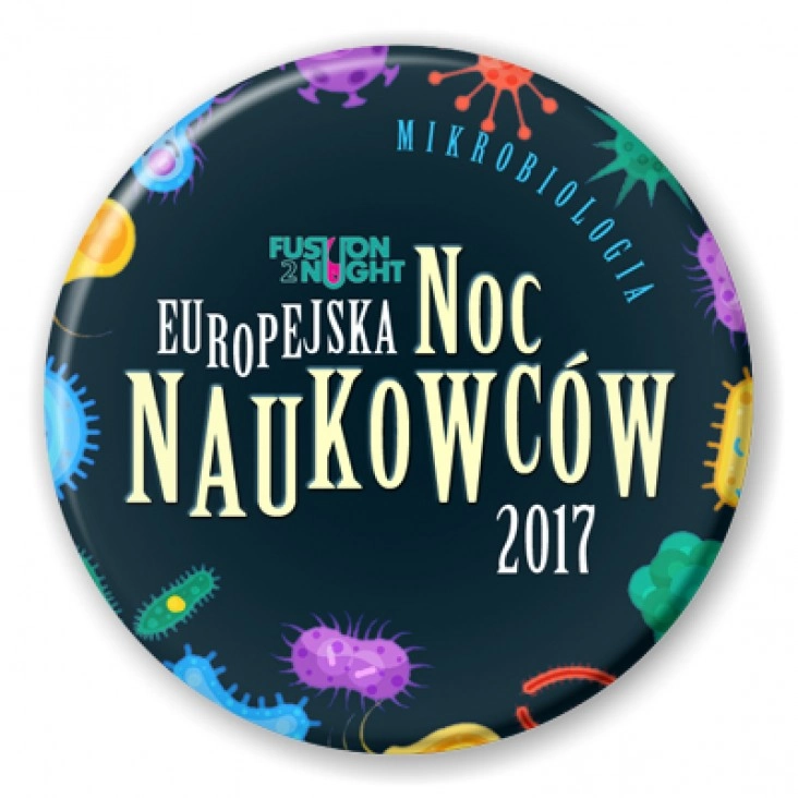 przypinka Europejska Noc Naukowców 2017