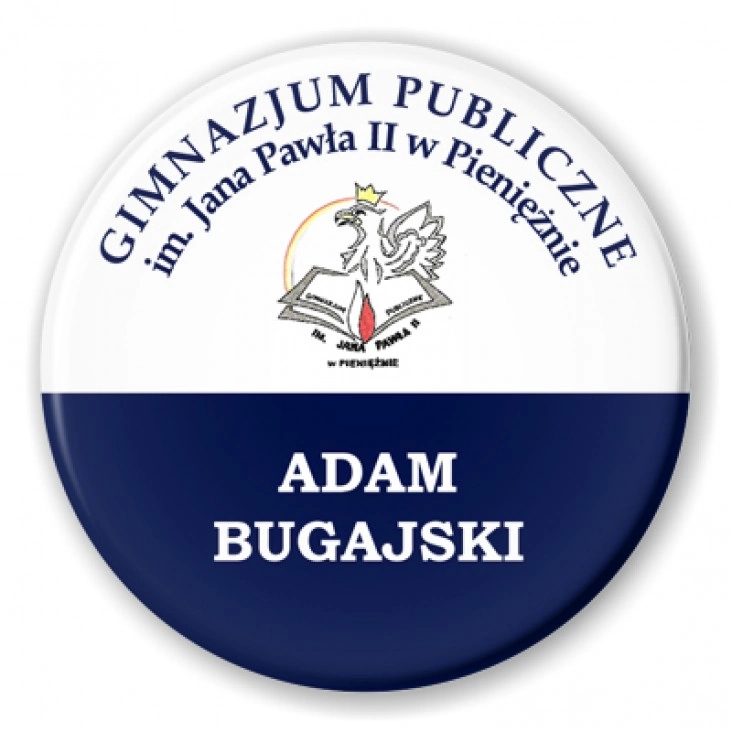 przypinka Gimnazjum w Pieniężnie