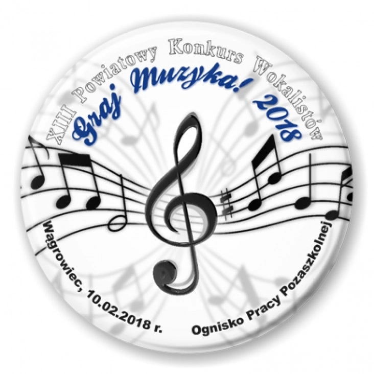 przypinka Graj Muzyka 2018