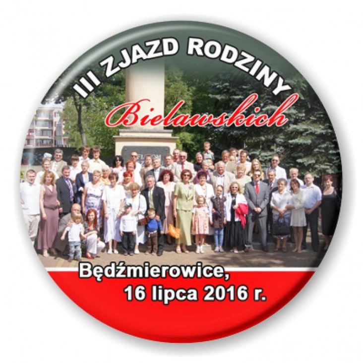 przypinka III zjazd rodziny Bielawskich