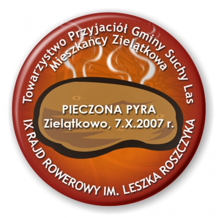 przypinka IX Rajd Rowerowy im. Leszka Roszczyka