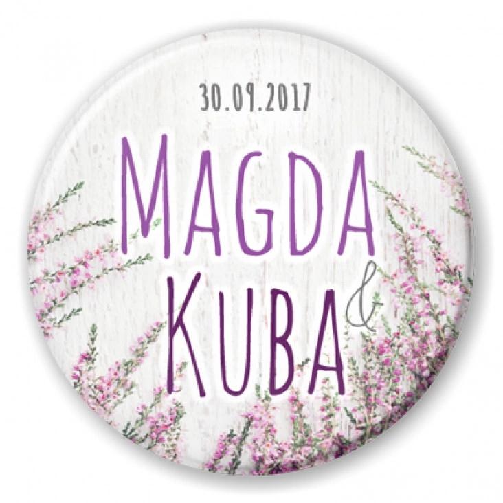 przypinka Magda i Kuba