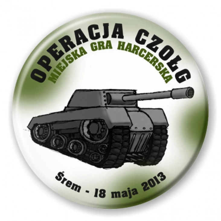 przypinka Operacja Czołg