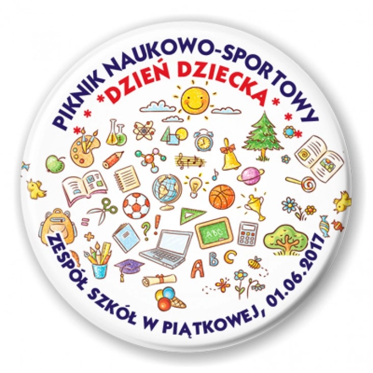 przypinka Piknik Naukowo-Sportowy