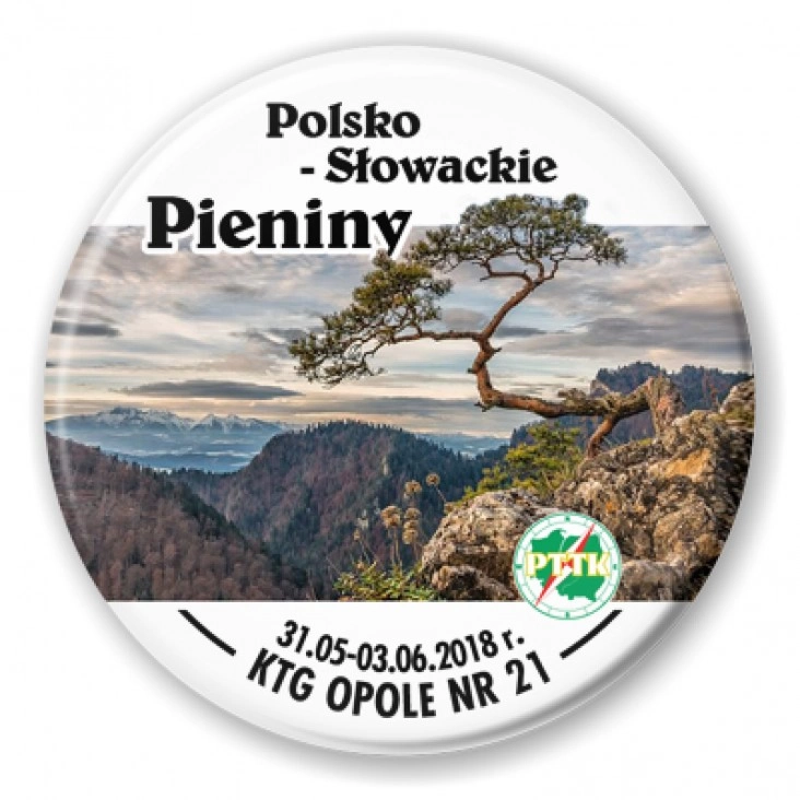 przypinka Polsko - Słowackie Pieniny
