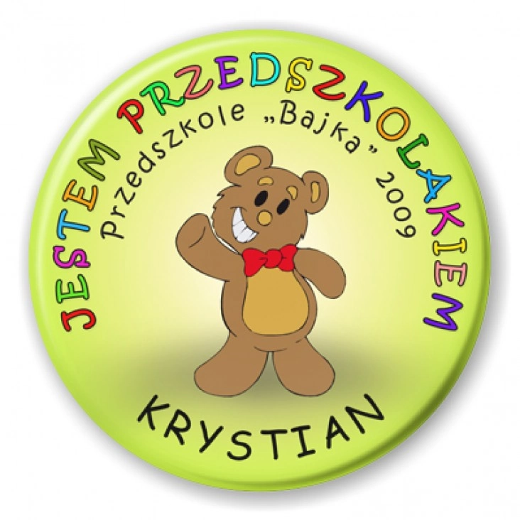 przypinka Przedszkole Bajka