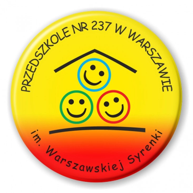 przypinka Przedszkole nr 237 w Warszawie