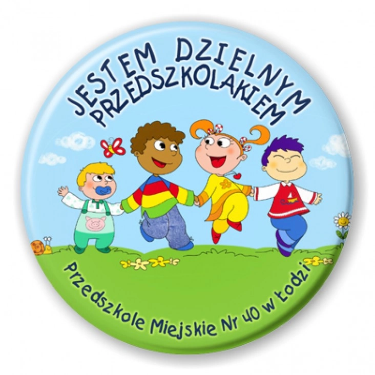 przypinka Przedszkole nr 40 w Łodzi