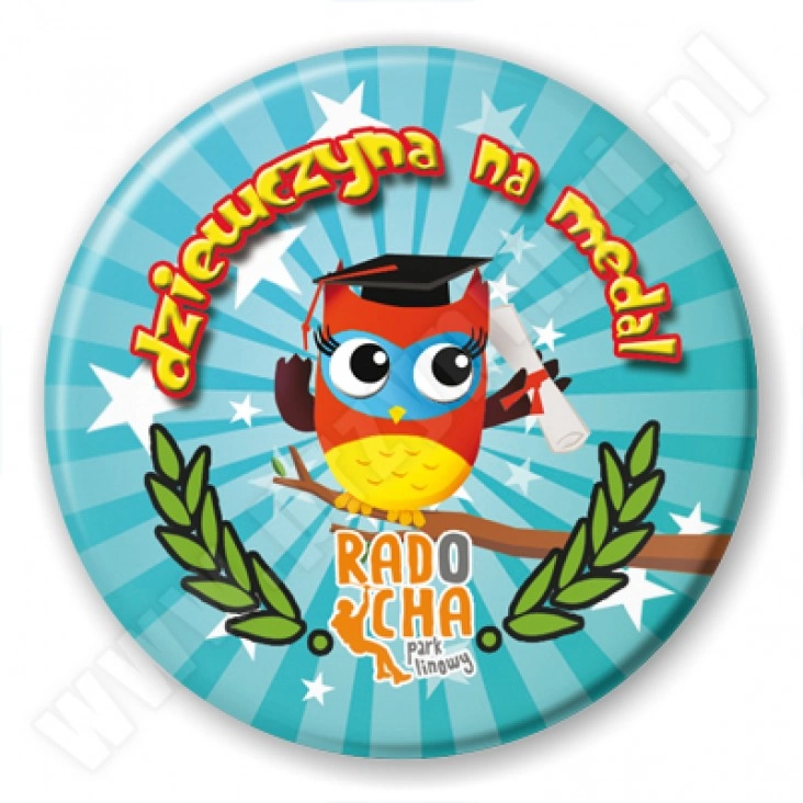 przypinka Radocha - dziewczyna na medal