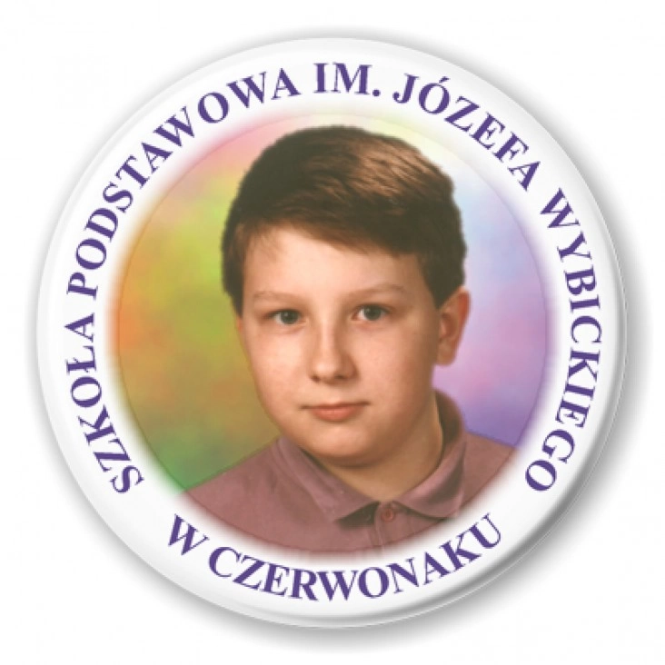 przypinka SP im. J. Wybickiego w Czerwonaku