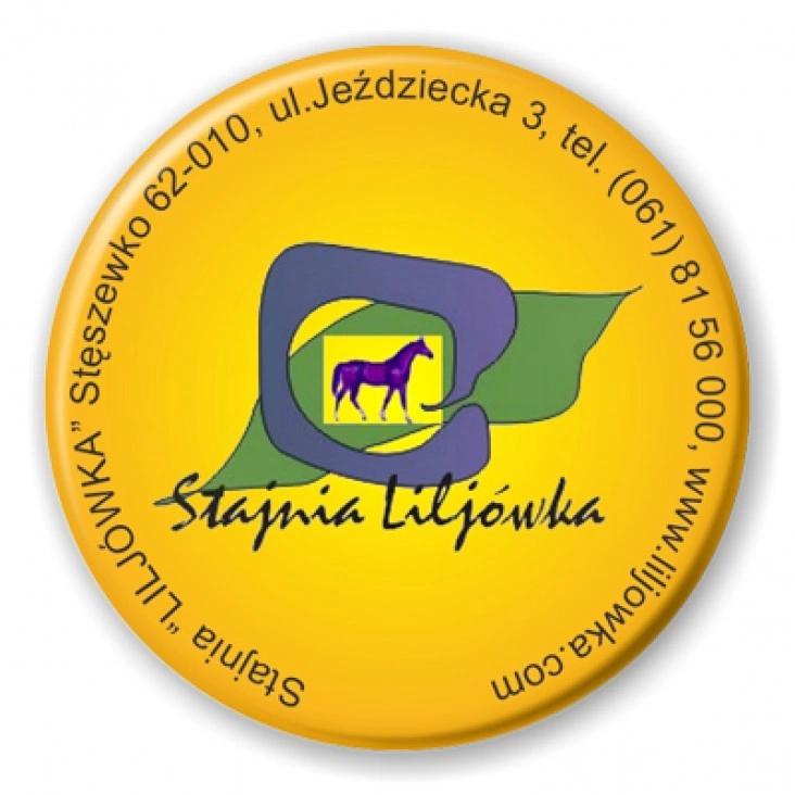 przypinka Stajnia Liljówka - Stęszewko