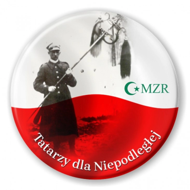 przypinka Tatarzy dla Niepodległej