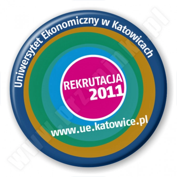 przypinka UE w Katowicach