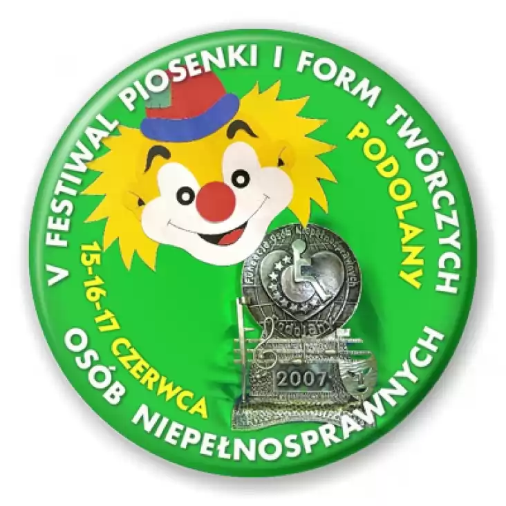 przypinka V Festiwal Piosenki... Podolany 2007