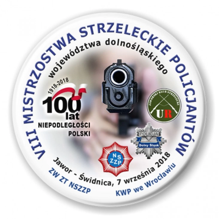 przypinka VIII Mistrzostwa Strzeleckie Policjantów