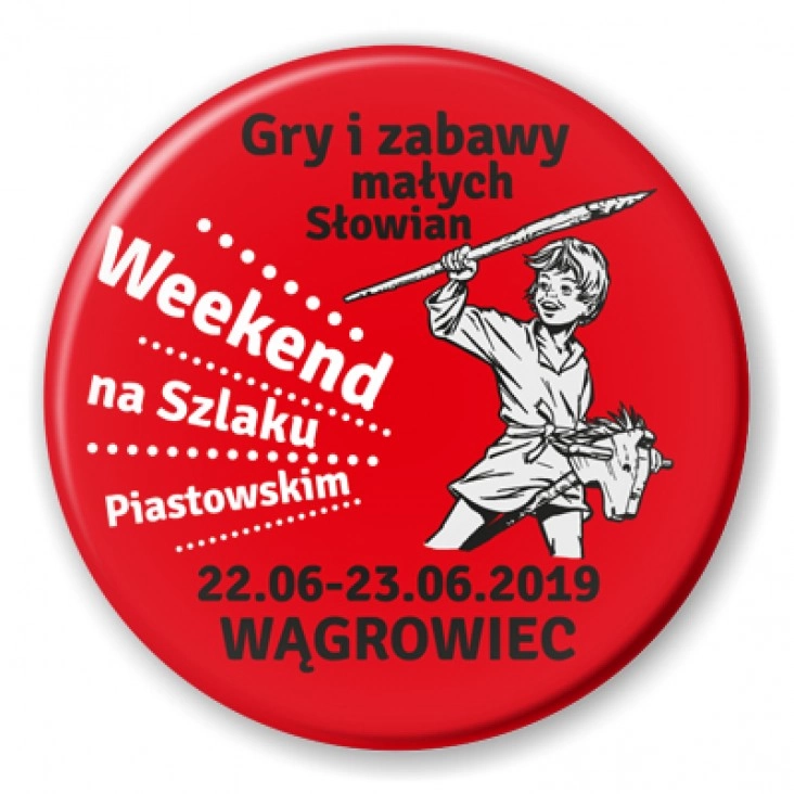 przypinka Weekend na Szlaku Piastowskim