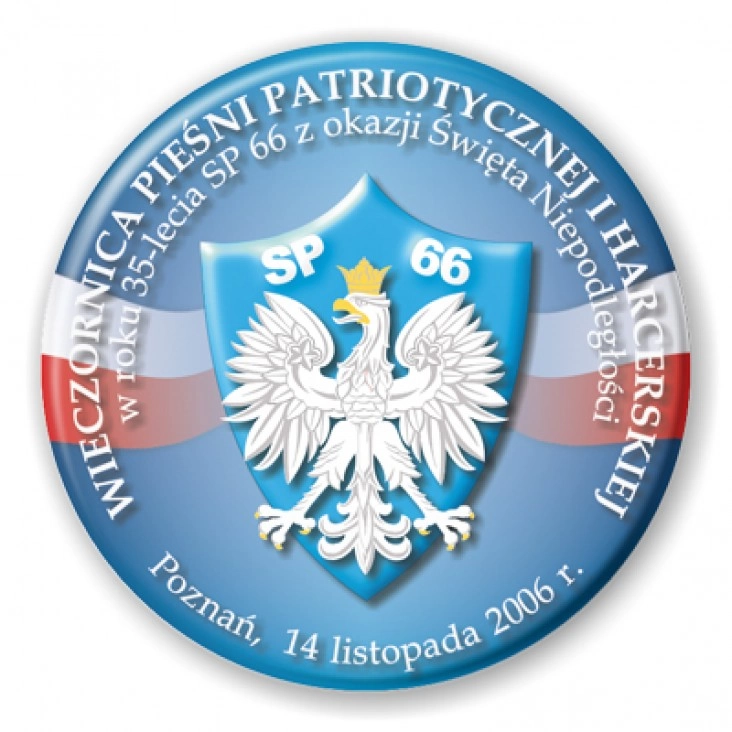 przypinka Wieczornica Pieśni Patriotycznej i Harcerskiej