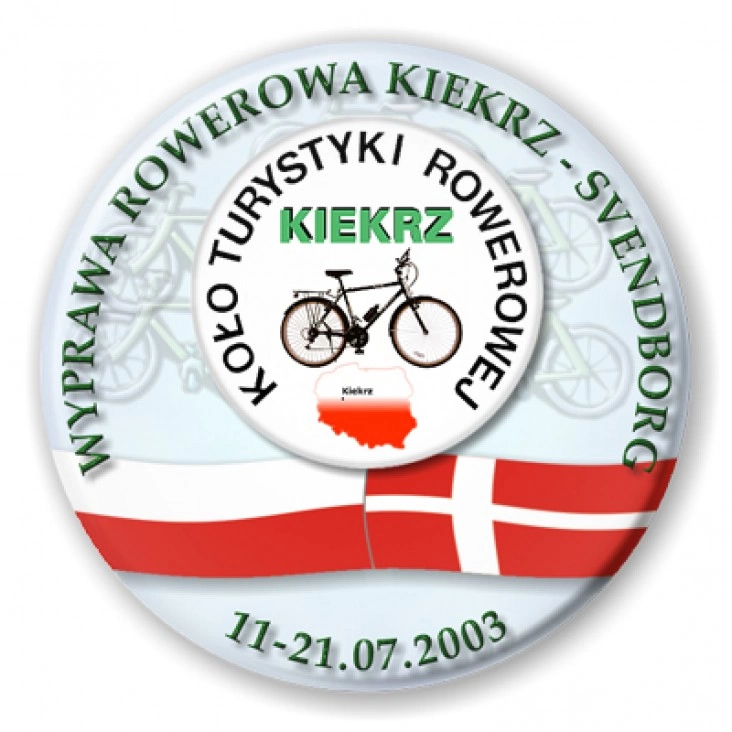 przypinka Wyprawa Rowerowa Kiekrz - Svendborg 