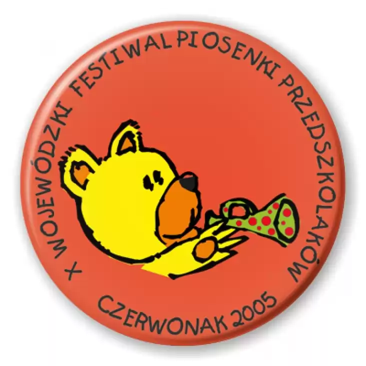przypinka X Wojewódzki Festiwal Piosenki Przedszkolaków