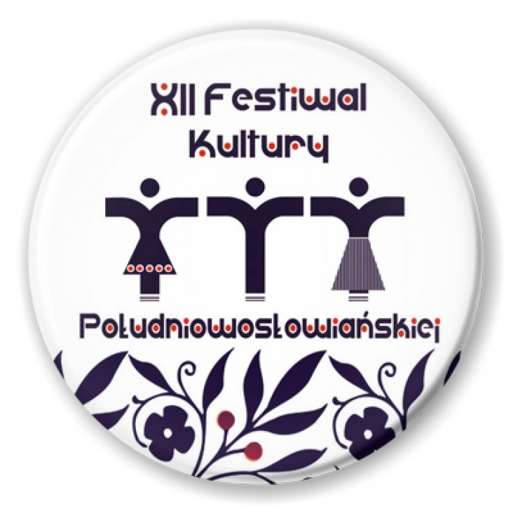 przypinka XII Festiwal Kultury Południowosłowiańskiej