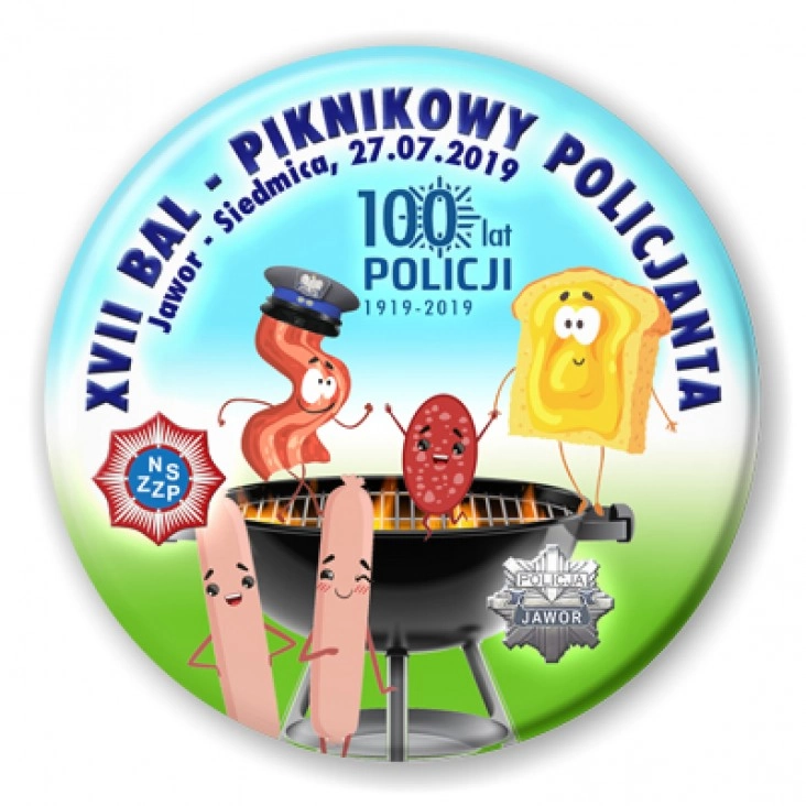przypinka XVII Bal Piknikowy Policjanta