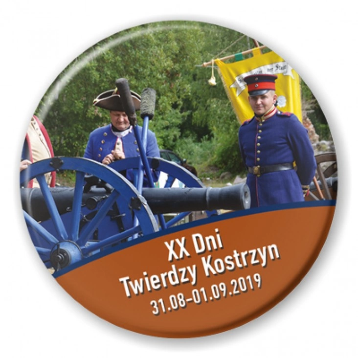 przypinka XX Dni Twierdzy Kostrzyn