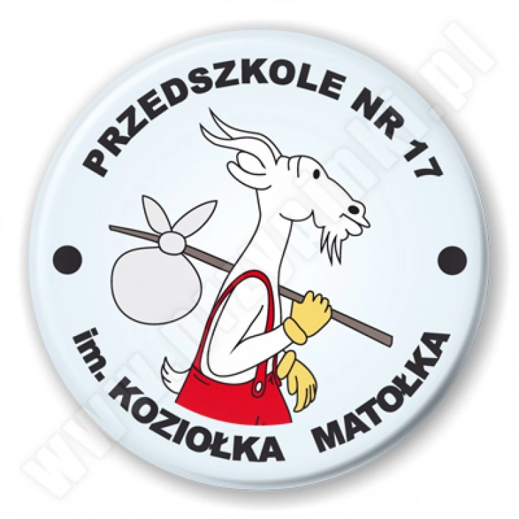 przypinka Przedszkole nr 17 im. Koziołka Matołka