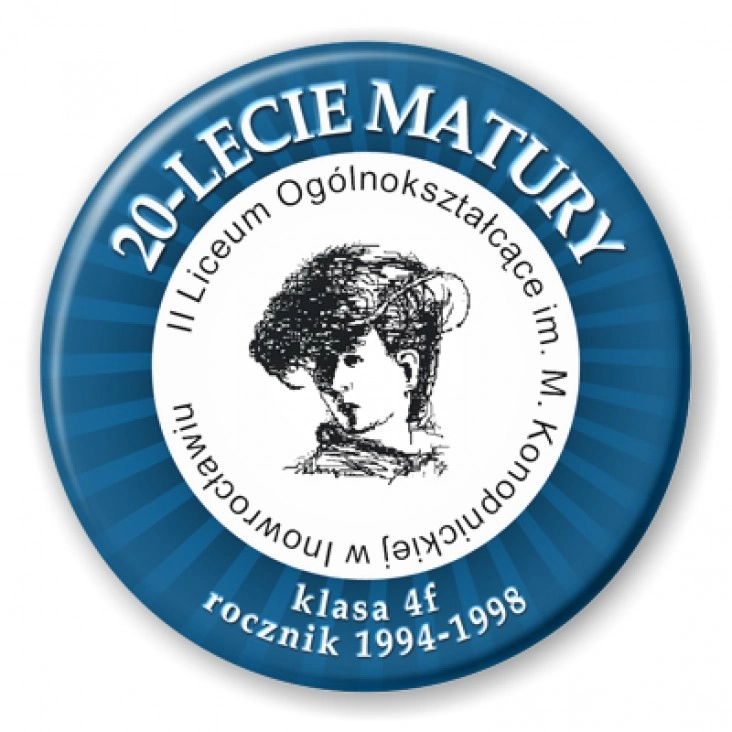 przypinka 20-lecie matury