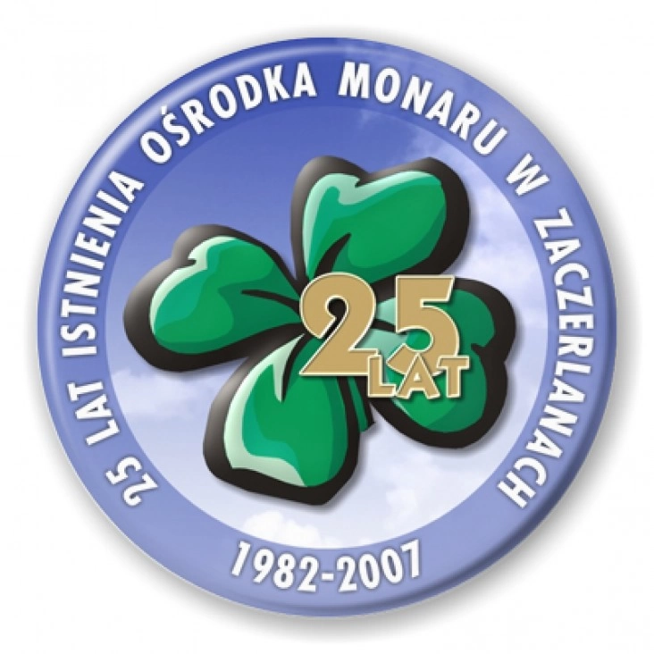 przypinka 25-lecie powstania Monaru - Zaczerlany 1982-2007