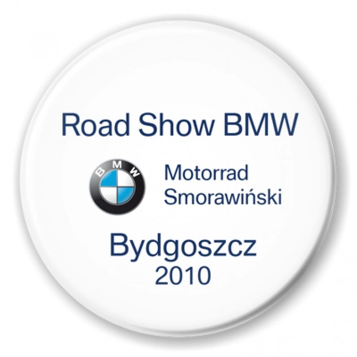 przypinka BMW Road Show Bydgoszcz 2010